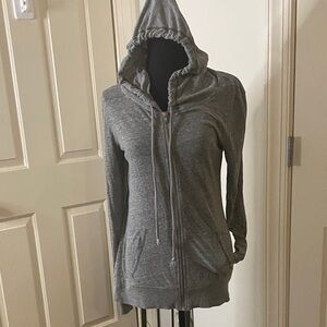 Victoria's Secret Heather Gray Zip-Up Hoodie